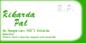 rikarda pal business card